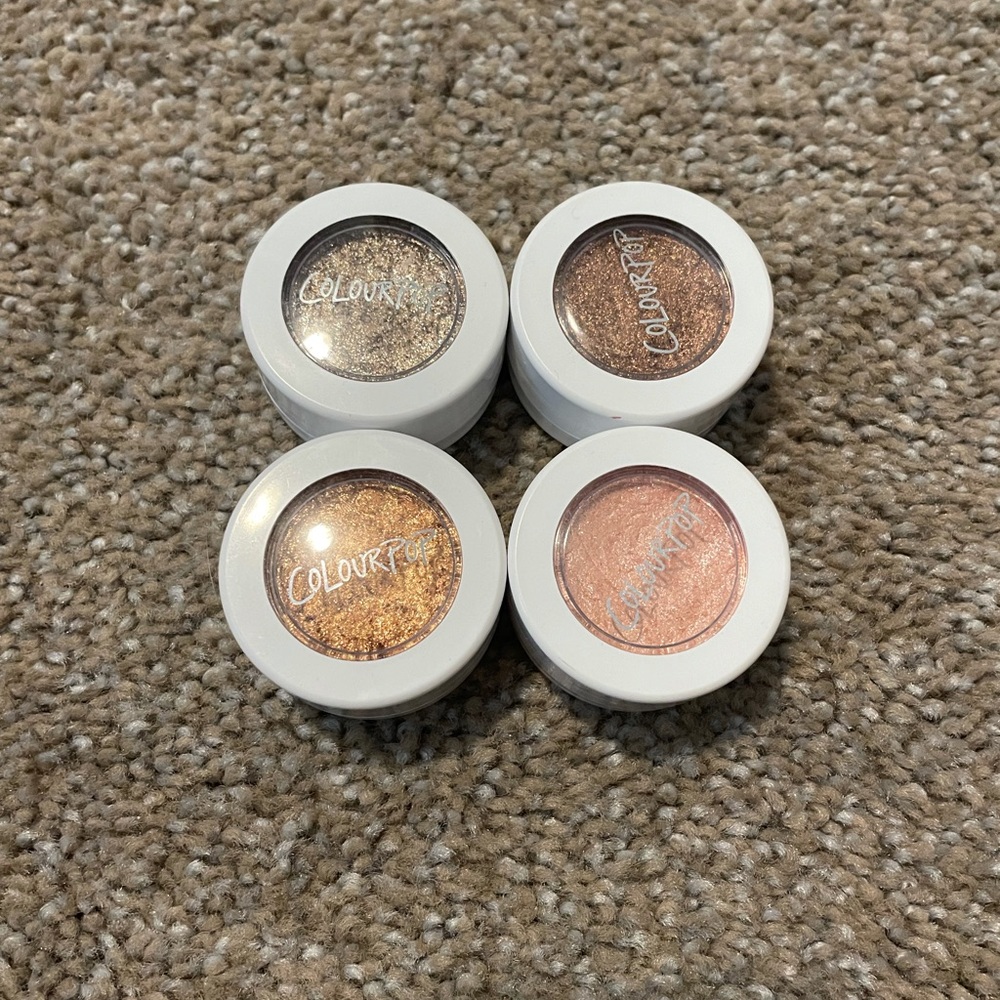 Colourpop sparkle eyeshadow bundle